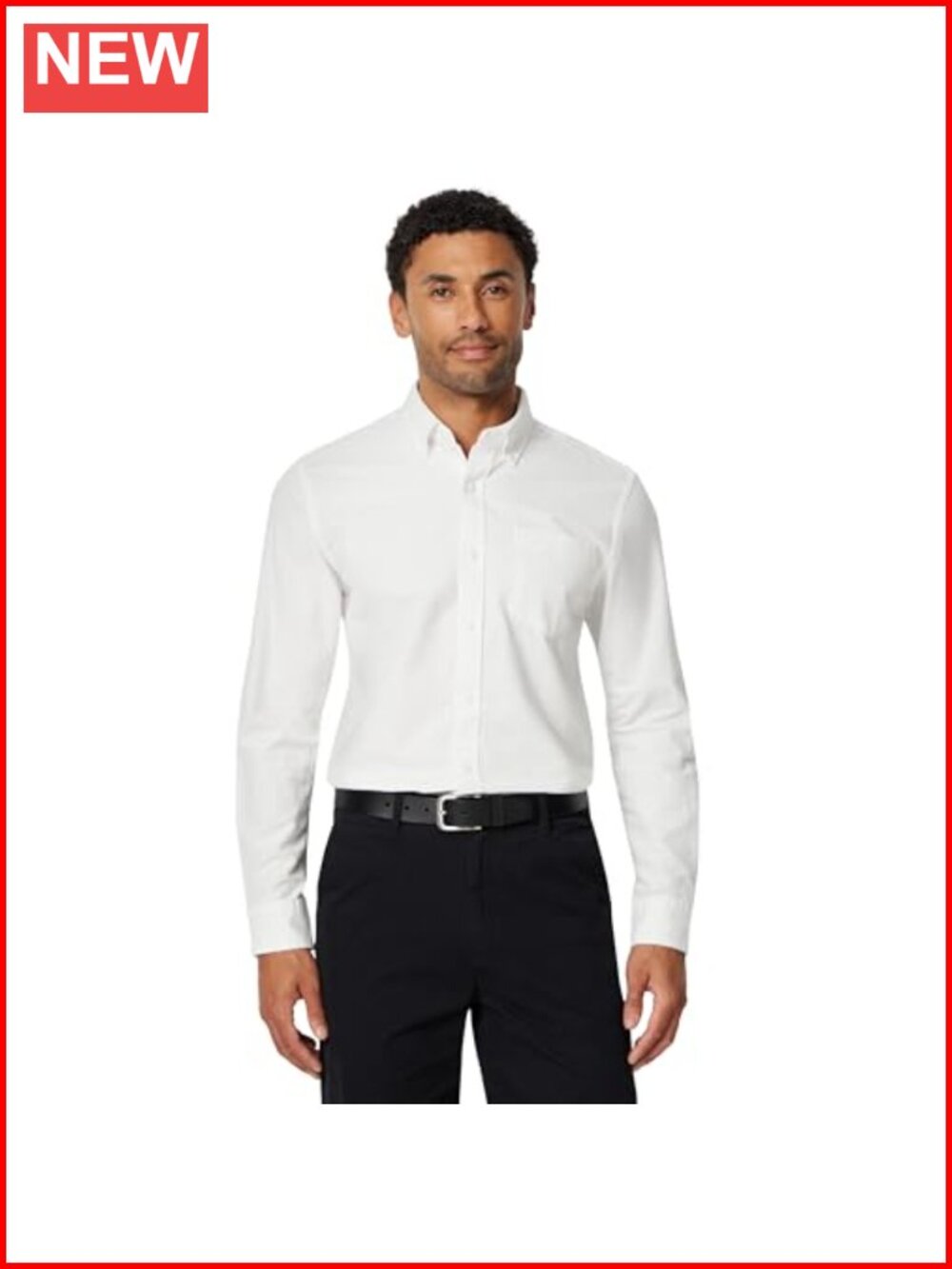 Men's Slim Fit Long Sleeve Button Down Oxford Shirt Cotton